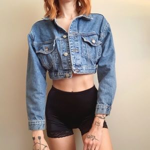 Vintage Bongo Denim Cropped Jacket